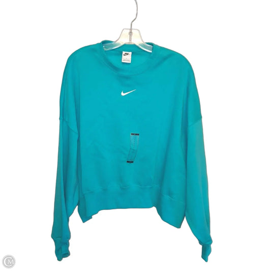 Sweatshirt Crewneck By Nike Apparel In Blue, Size: L