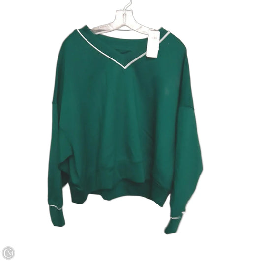 Athletic Sweatshirt Crewneck By Ypb In Green, Size: Xl