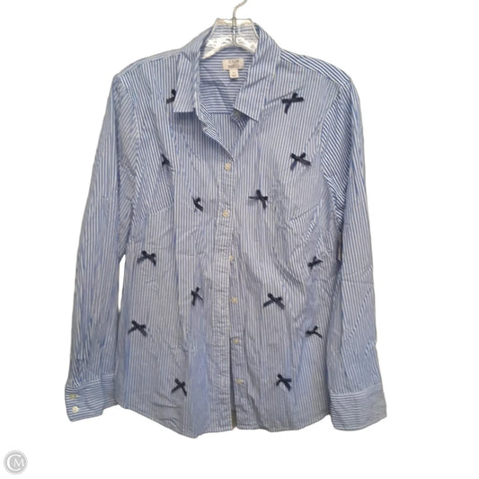 Top Long Sleeve By J. Crew In Striped Pattern, Size: Xl
