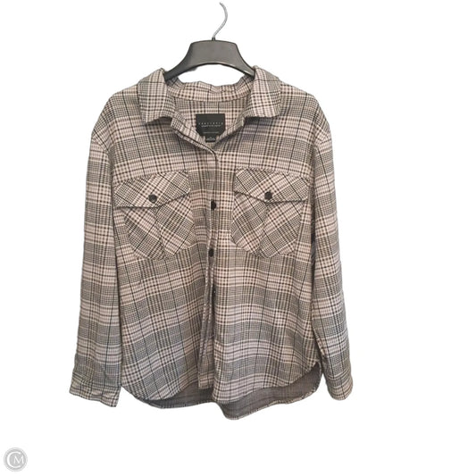 Jacket Shirt By Sanctuary In Plaid Pattern, Size: Xl