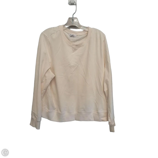 Sweatshirt Crewneck By Athleta In Cream, Size: Xl