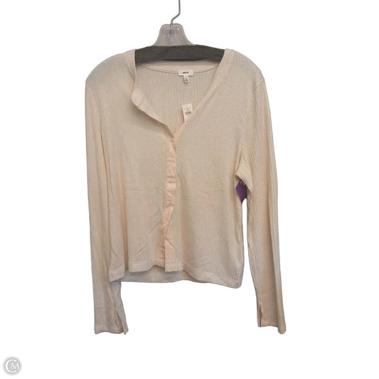 Cardigan By Aerie In Cream, Size: Xl