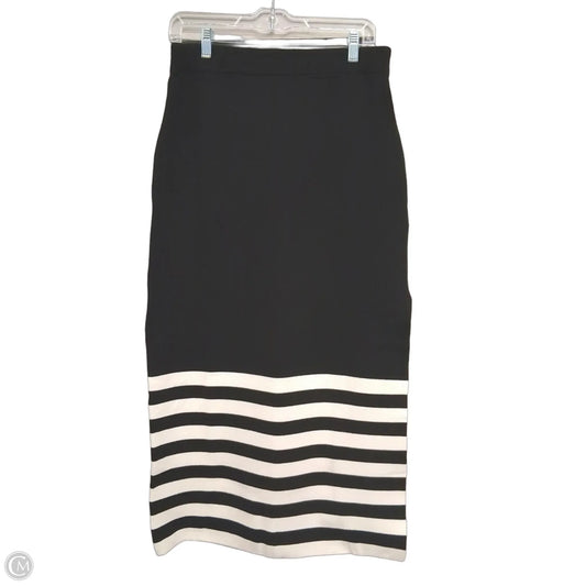 Skirt Maxi  In Black & White, Size: 10