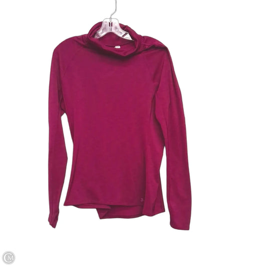 Athletic Top Long Sleeve Crewneck By Under Armour In Purple, Size: Xl