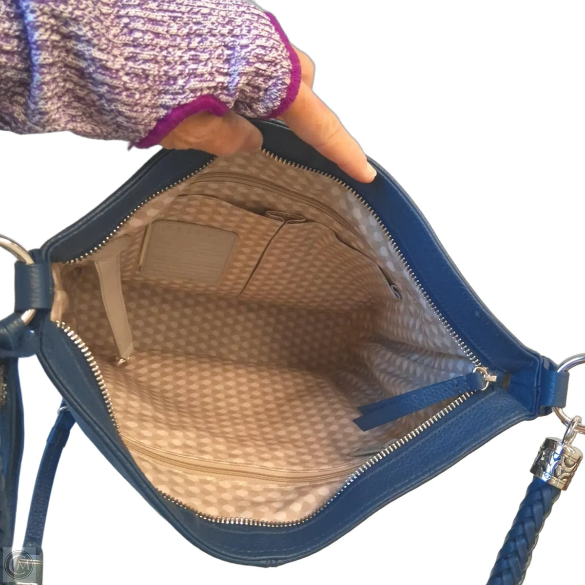 Handbag Leather By Brighton, Size: Medium
