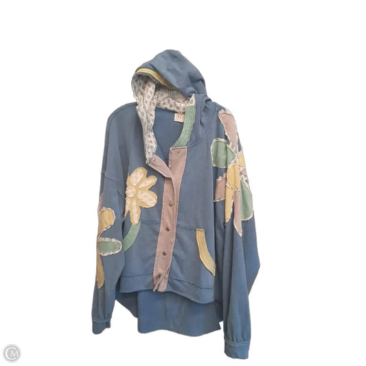 Cardigan By Oli & Hali In Blue & Green, Size: Xl