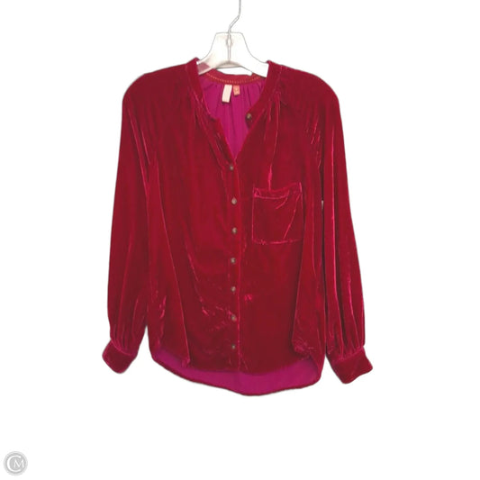 Top Long Sleeve By Pilcro In Purple, Size: Xs
