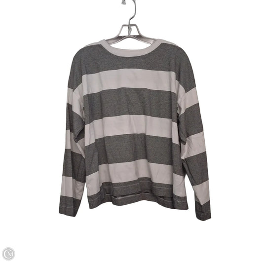 Top Long Sleeve By Madewell In Black & White, Size: S