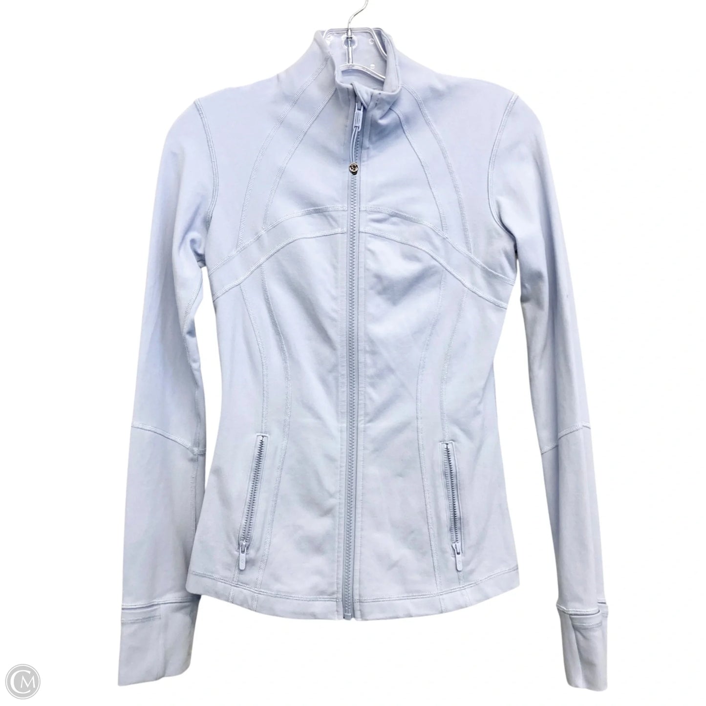 Athletic Jacket By Lululemon In Blue, Size: Xs