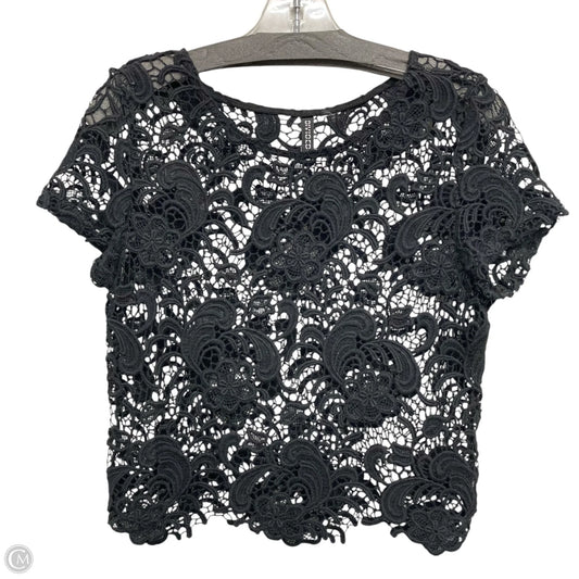Top Short Sleeve By Divided In Black, Size: S