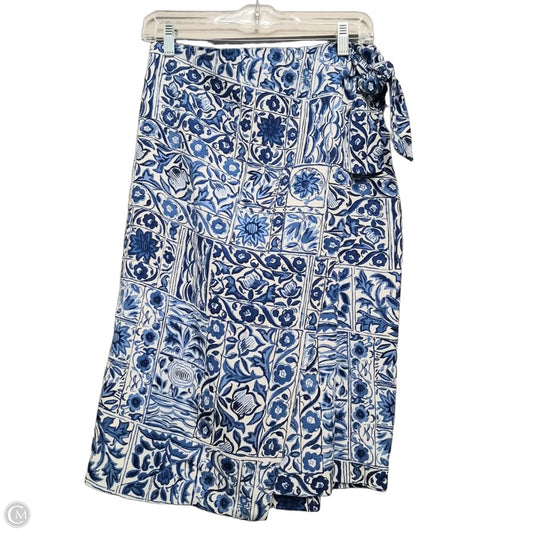 Skirt Midi By Ann Taylor In Blue, Size: 4p
