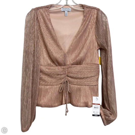Top Long Sleeve By Sofia By Sofia Vergara In Pink, Size: M