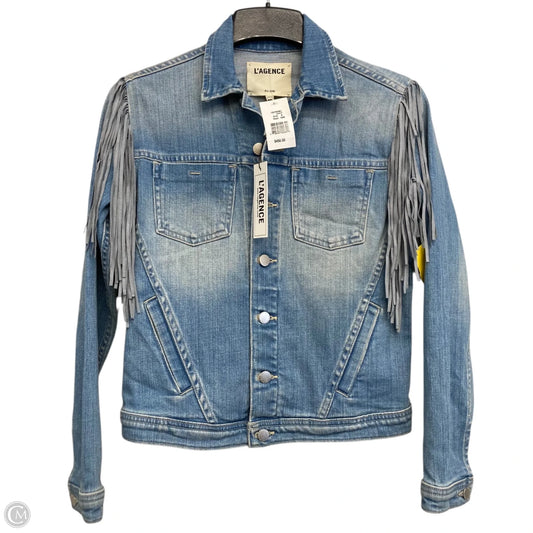 Jacket Denim By L‘agence In Blue, Size: S