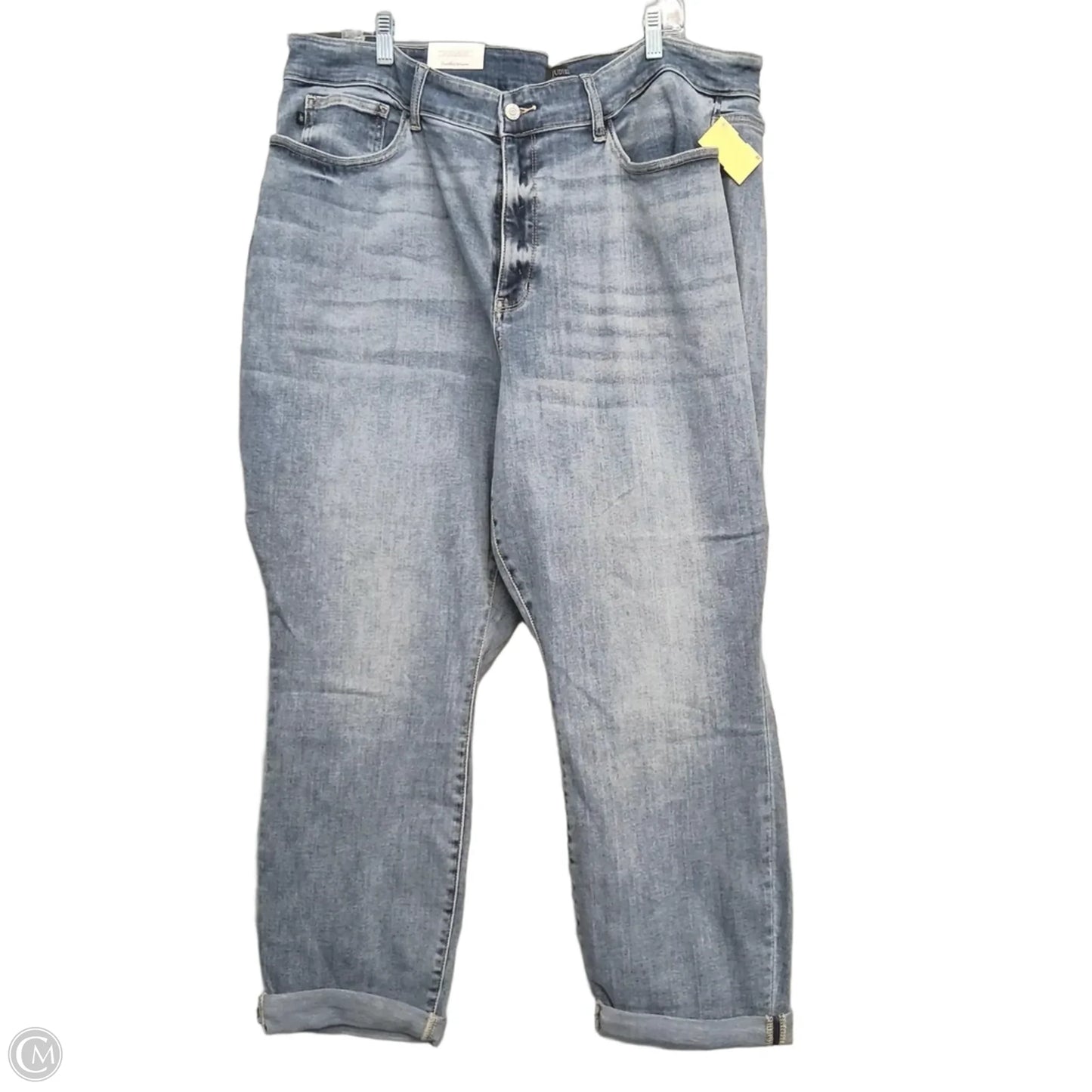 Jeans Straight By Judy Blue In Blue Denim, Size: 24