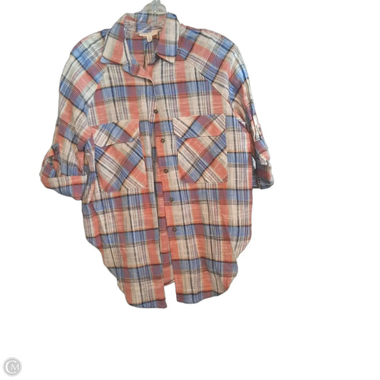Top 3/4 Sleeve By Gilli In Multi-colored, Size: M