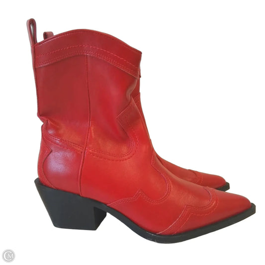 Shoes Heels Block By Madden Girl In Red, Size: 7