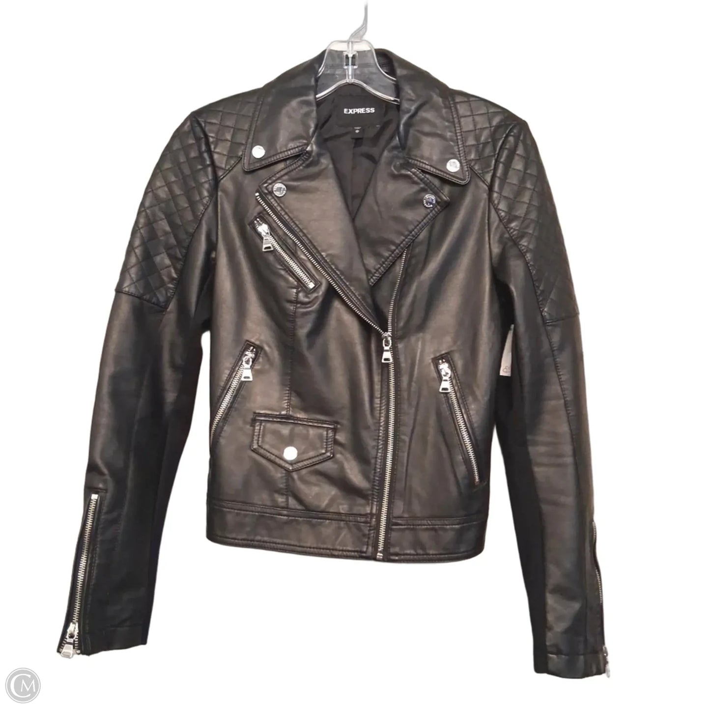 Jacket Moto By Express In Black, Size: Xs