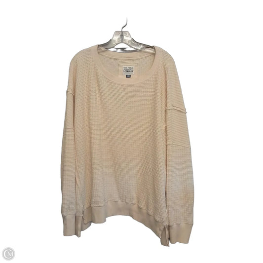 Sweater By American Eagle In Cream, Size: 1x