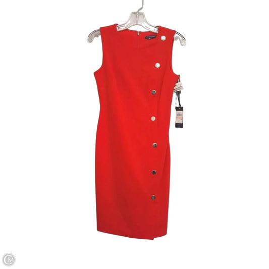 Dress Work By Tommy Hilfiger In Red, Size: Xs