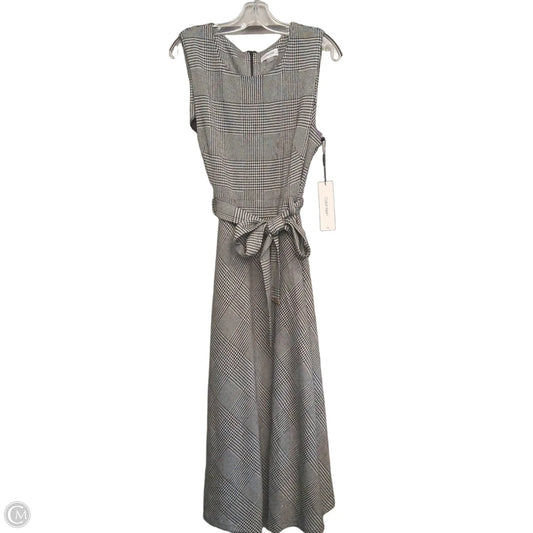 Dress Casual Midi By Calvin Klein In Black & White, Size: Xl