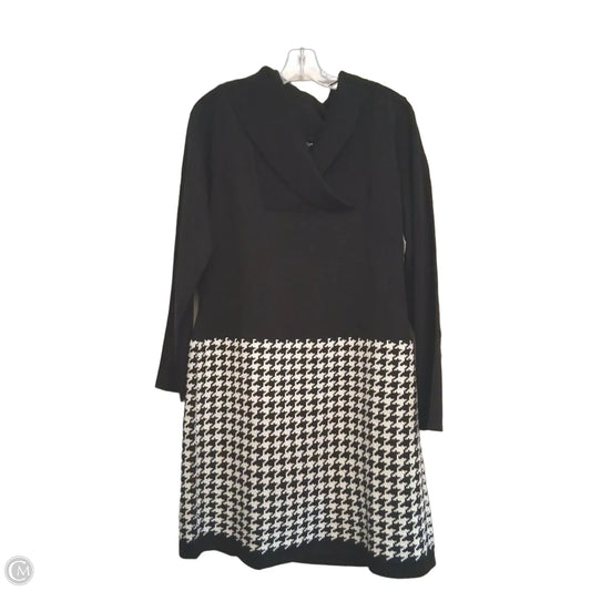 Dress Sweater By Venus In Black & White, Size: Xl