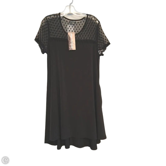 Dress Casual Midi By Nina Leonard In Black, Size: L