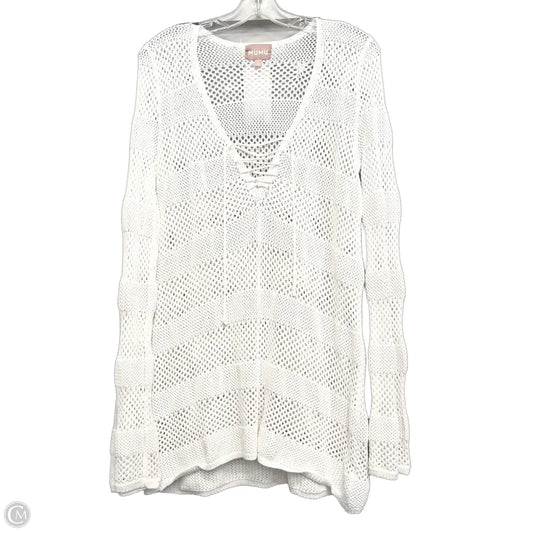 Sweater By Mumu In White, Size: L
