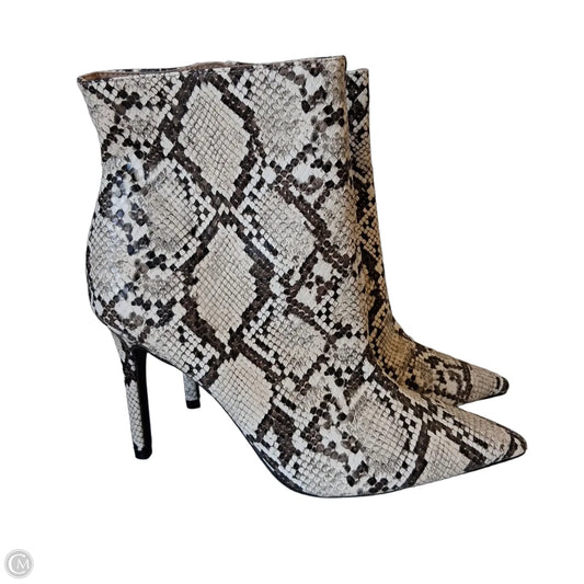 Boots Ankle Heels By Thalia Sodi In Animal Print, Size: 8.5