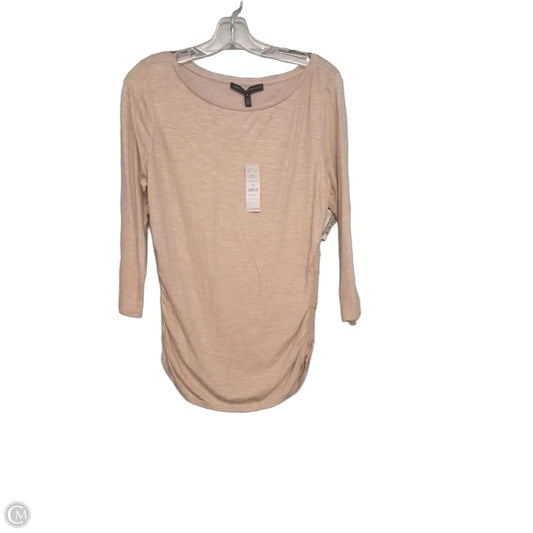 Top Long Sleeve By White House Black Market In Beige, Size: M