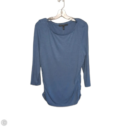 Top Long Sleeve By White House Black Market In Blue, Size: L