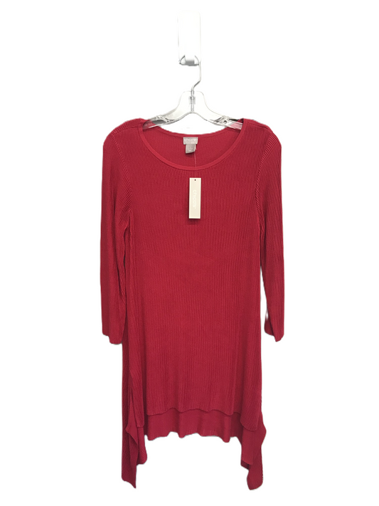 Red Top Long Sleeve By Chicos, Size: M