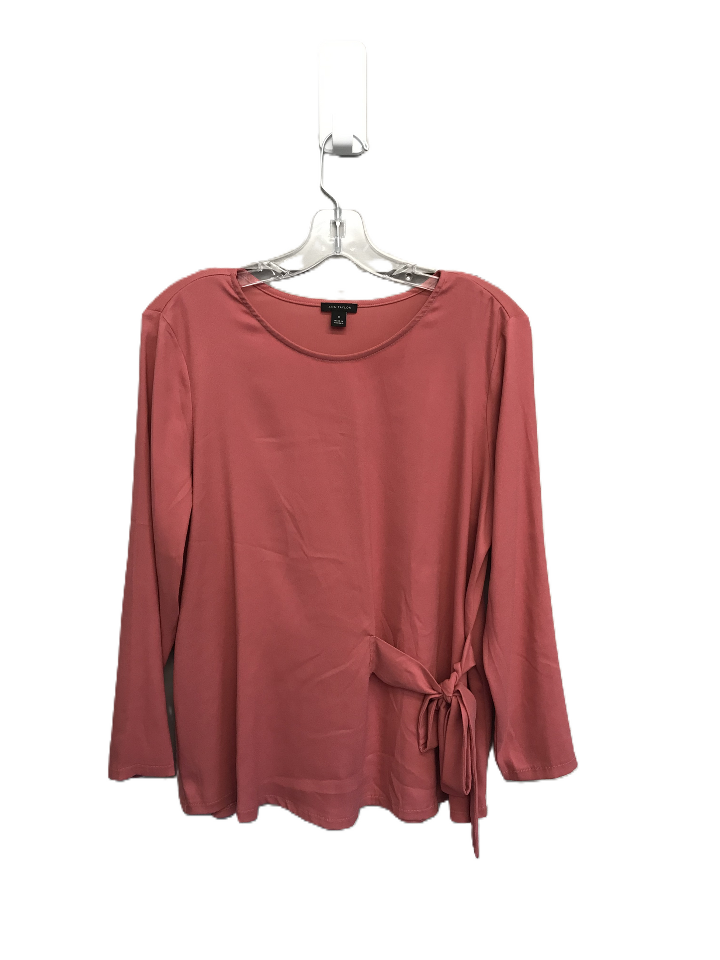 Pink Top Long Sleeve By Ann Taylor, Size: M