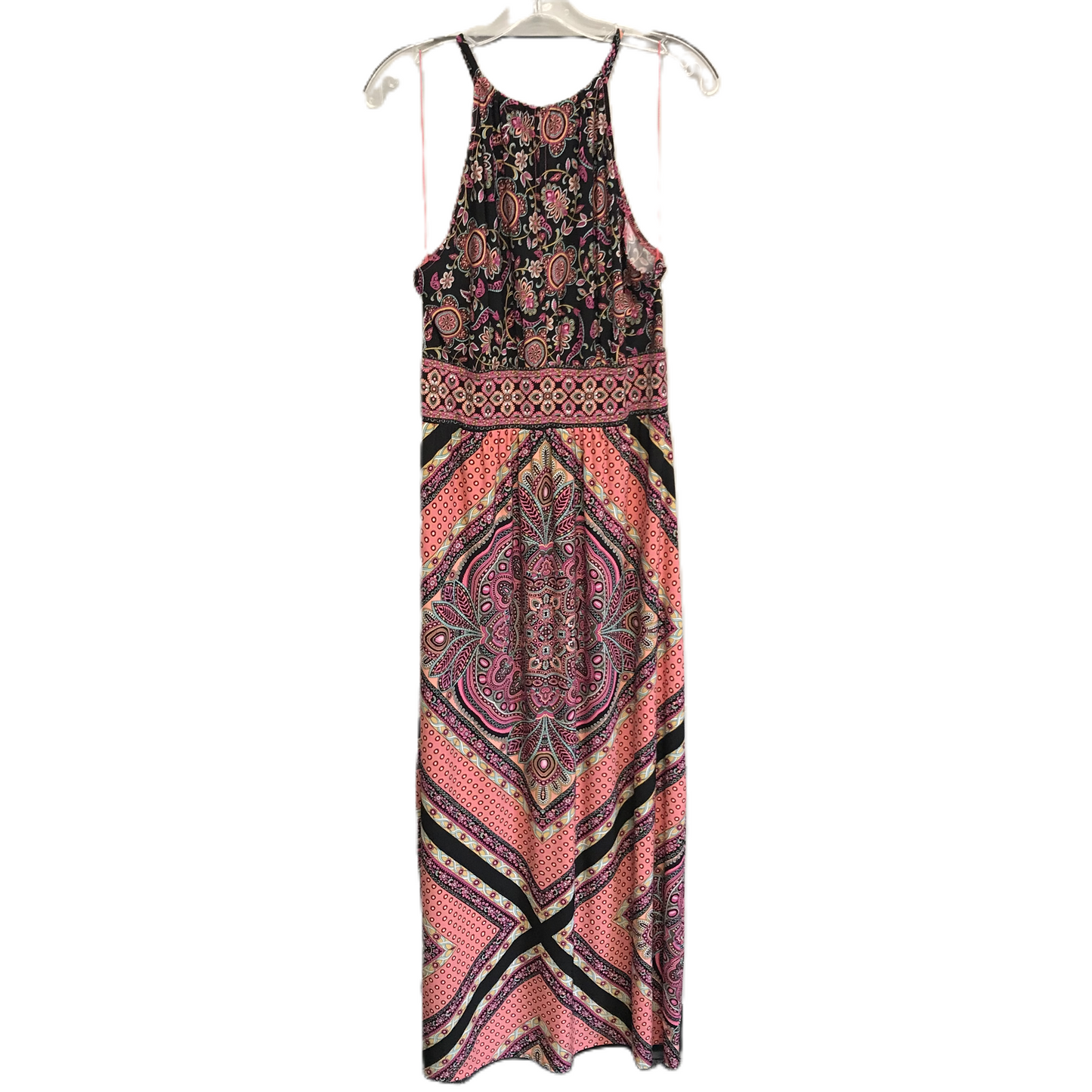 Multi-colored Dress Casual Maxi By London Times, Size: L