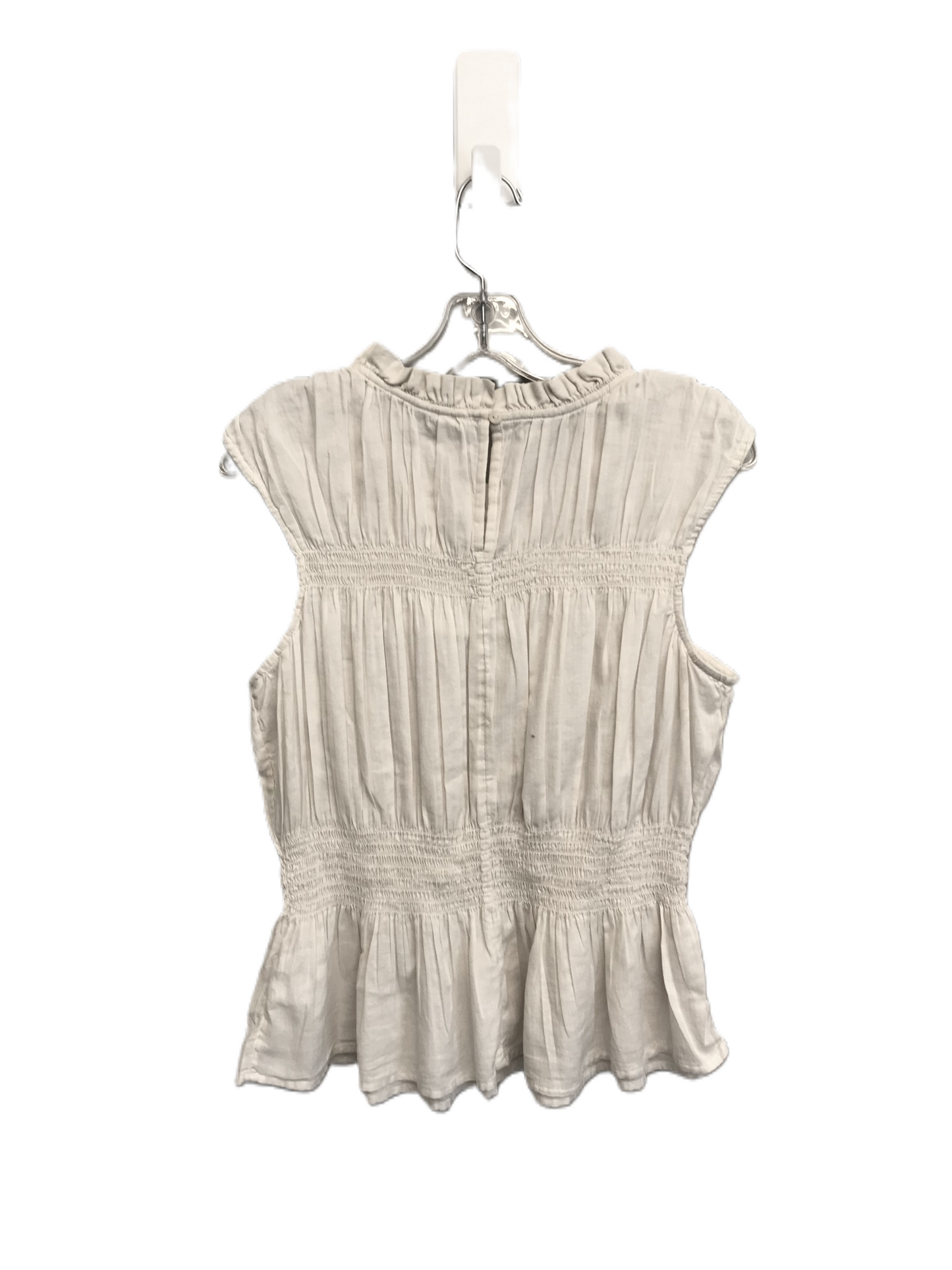 Beige Top Sleeveless By Ana, Size: M