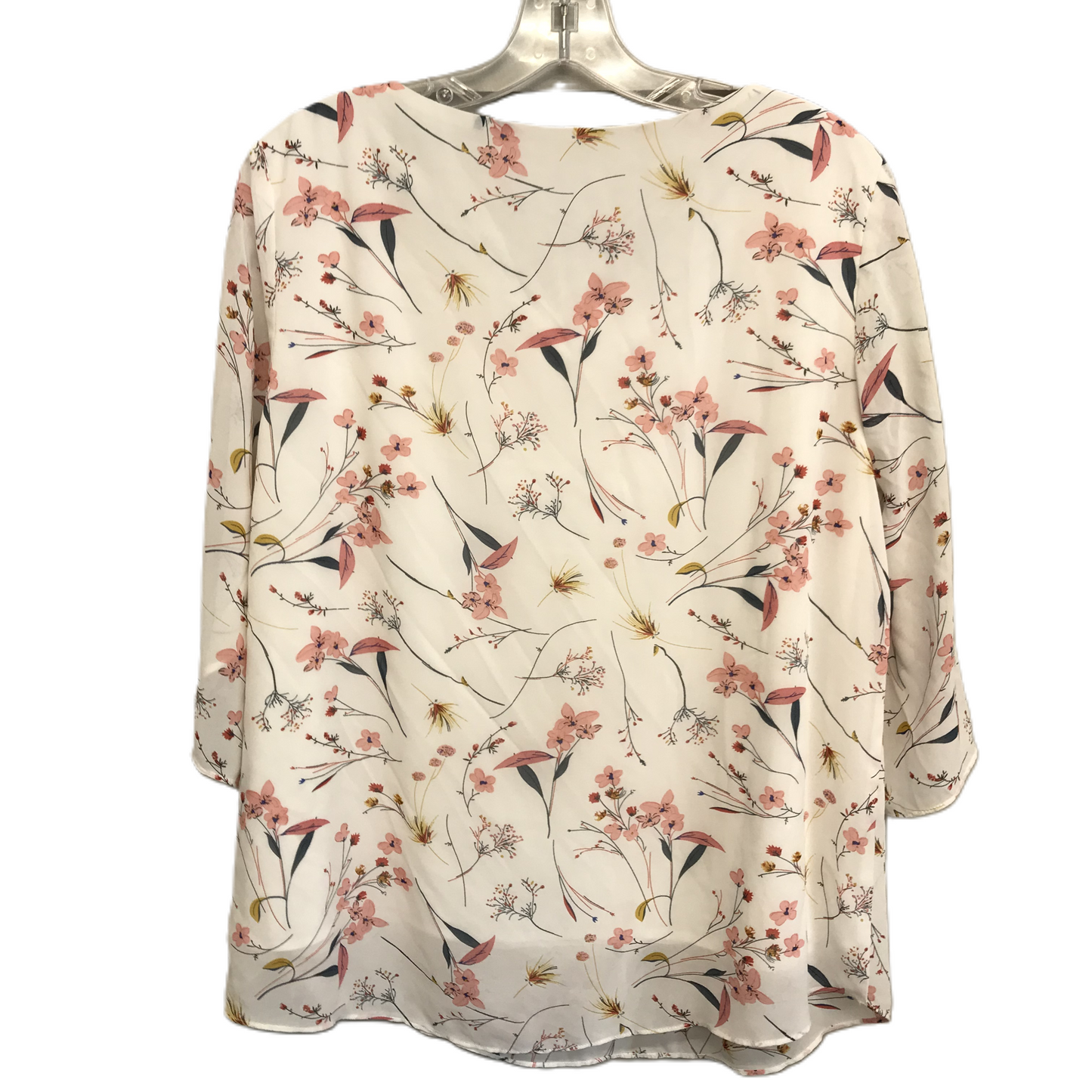 Floral Print Top Short Sleeve By Neimeiwu, Size: M