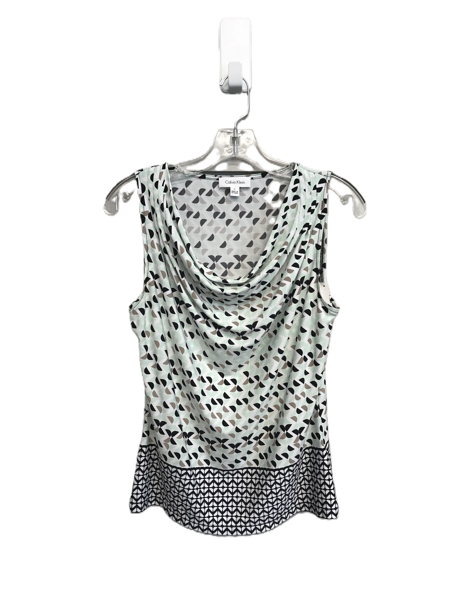 Multi-colored Top Sleeveless By Calvin Klein, Size: S