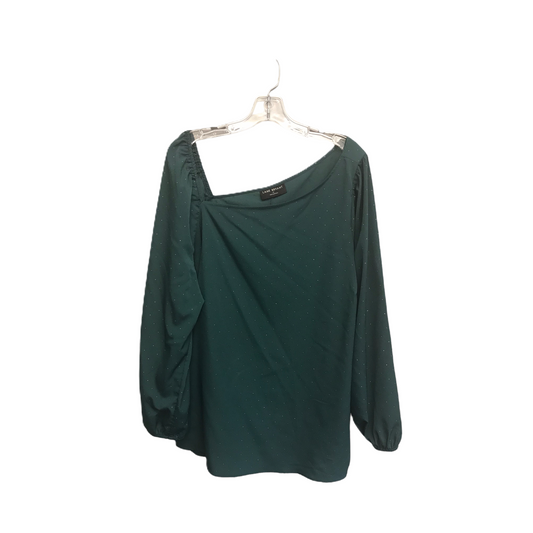 Green & Silver Top Long Sleeve By Lane Bryant, Size: 22