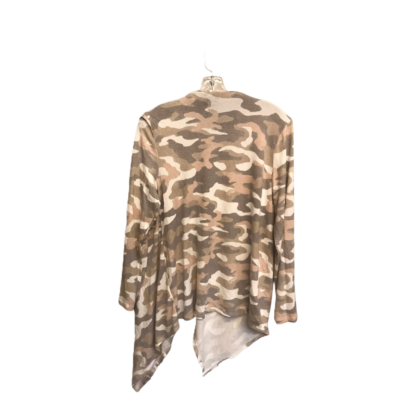 Camouflage Print Sweater By Bobeau, Size: L