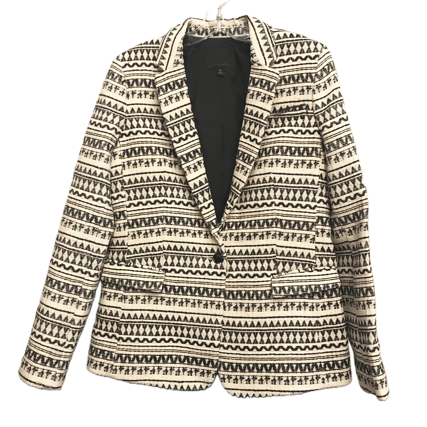 Blazer By Banana Republic In Black & White, Size: M