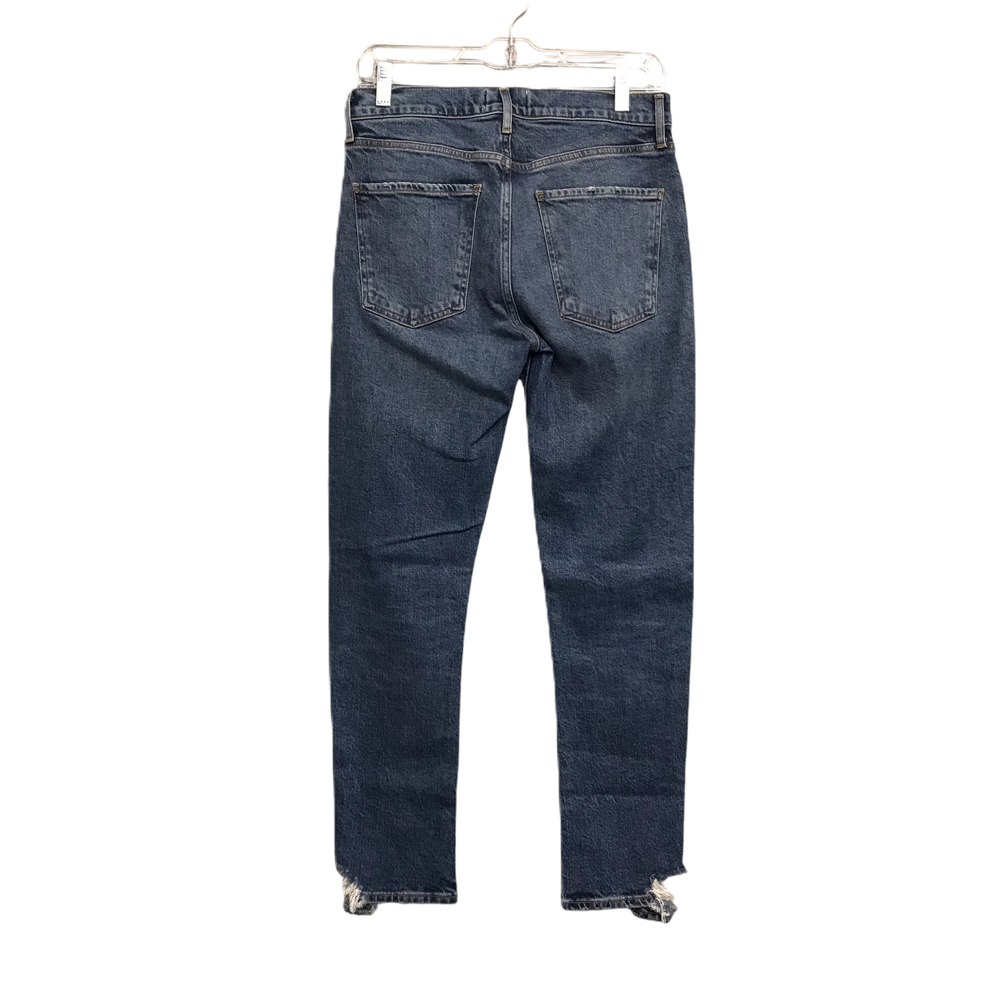 Jeans Straight By Agolde In Blue Denim, Size: 4