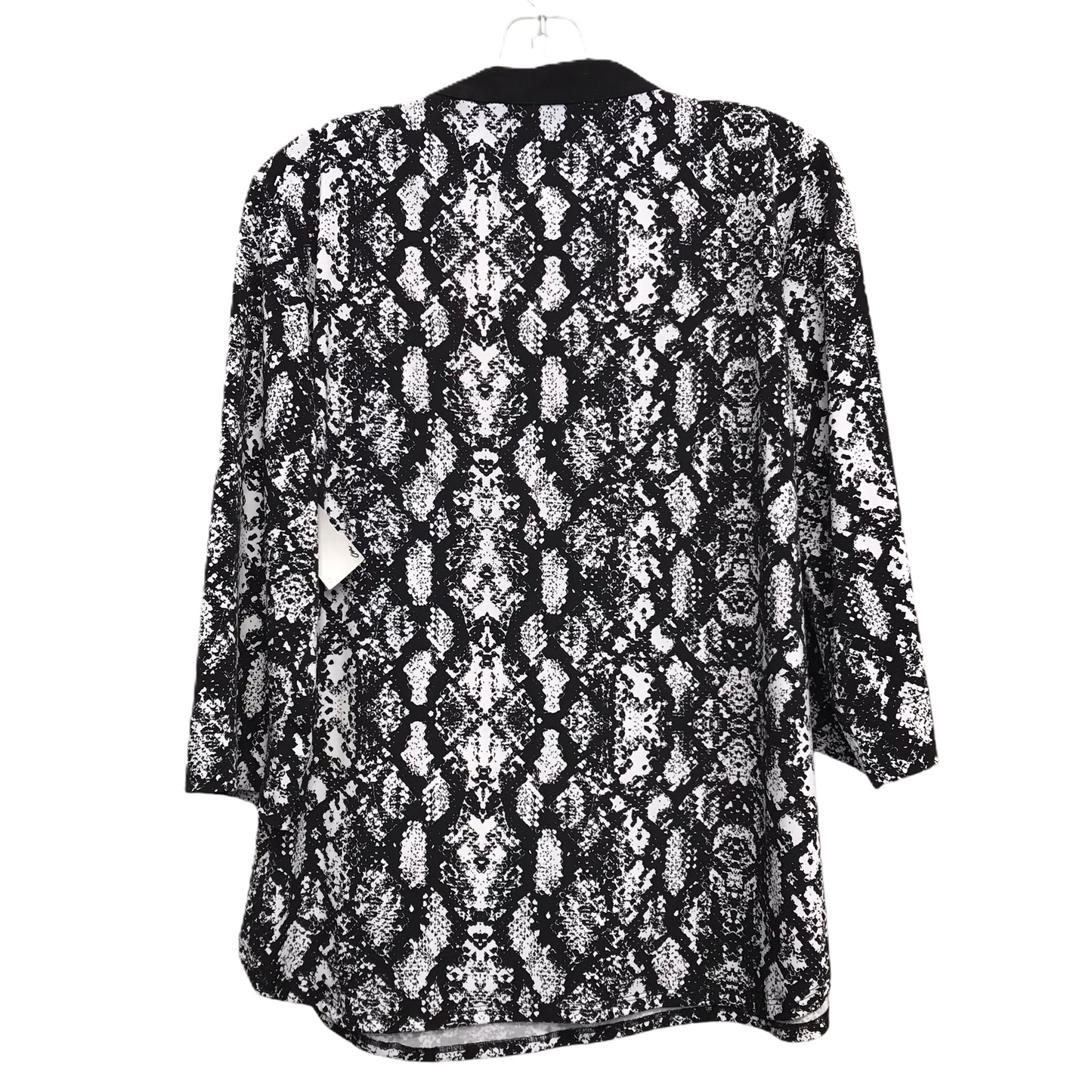 Top Long Sleeve By Nygard Peter In Black & White, Size: M