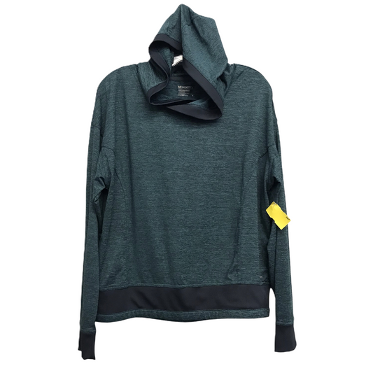 Athletic Top Long Sleeve Hoodie By Mondetta In Teal, Size: M