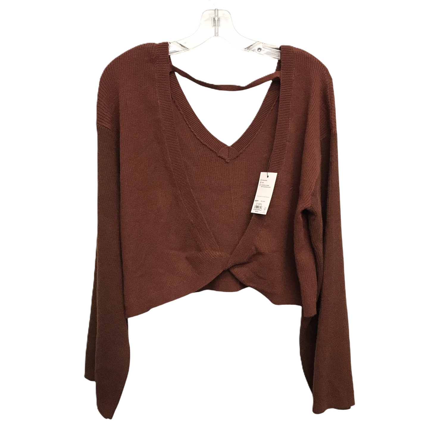 Sweater By Flx In Brown, Size: L