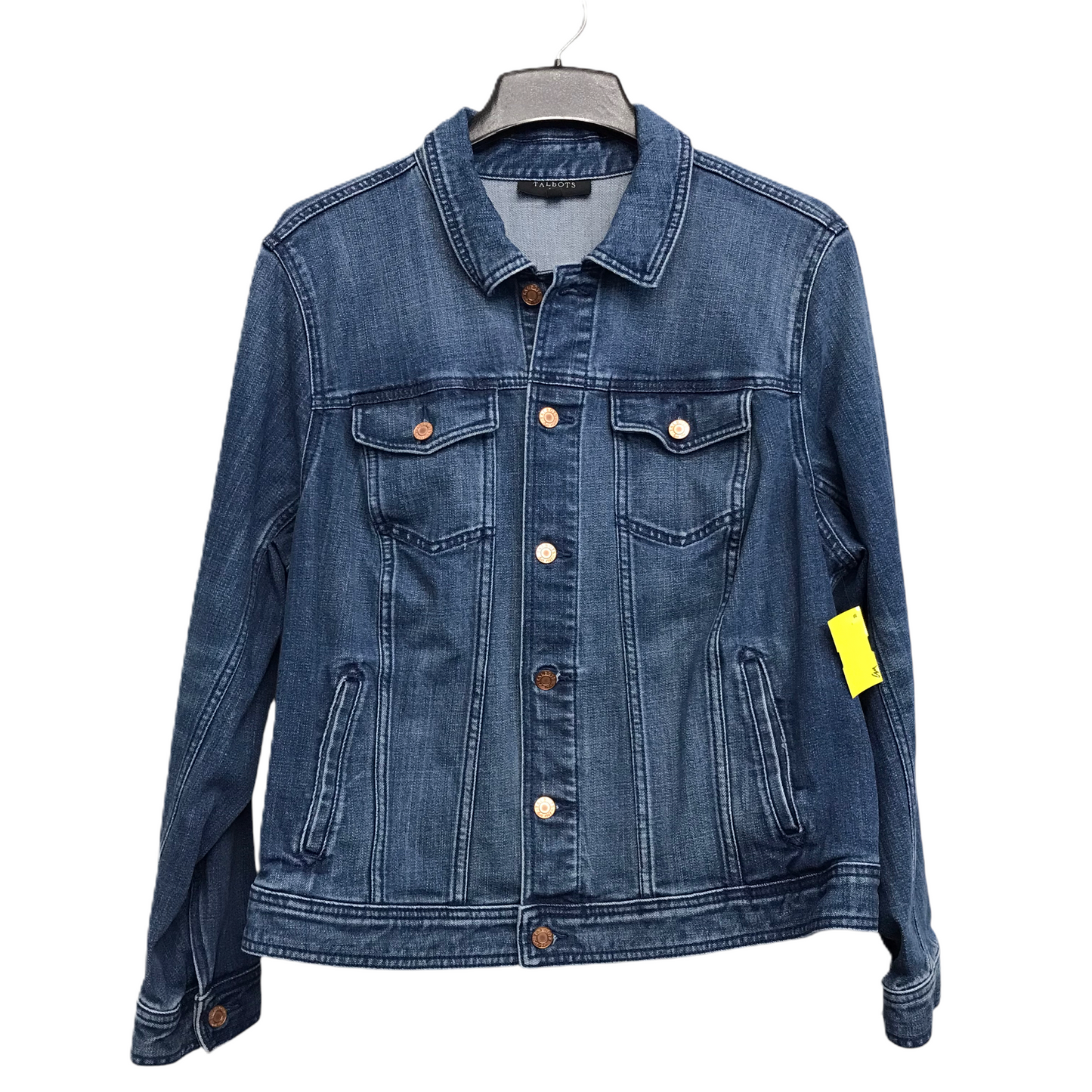 Jacket Denim By Talbots In Blue Denim, Size: 2x