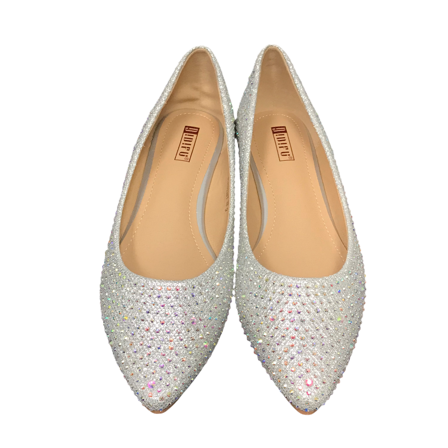 Shoes Flats By Idifu In Silver, Size: 9