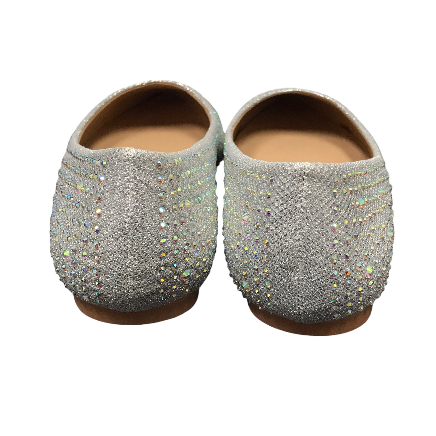 Shoes Flats By Idifu In Silver, Size: 9