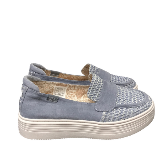 Shoes Sneakers By Roxy In Blue & White, Size: 9