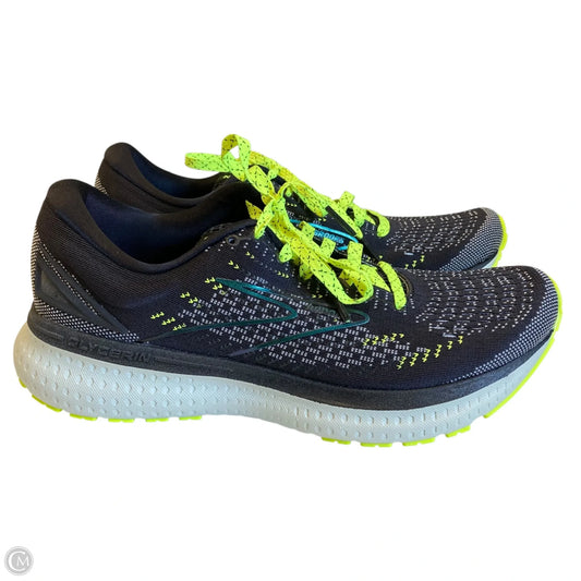 Shoes Athletic By Brooks In Black & Yellow, Size: 8