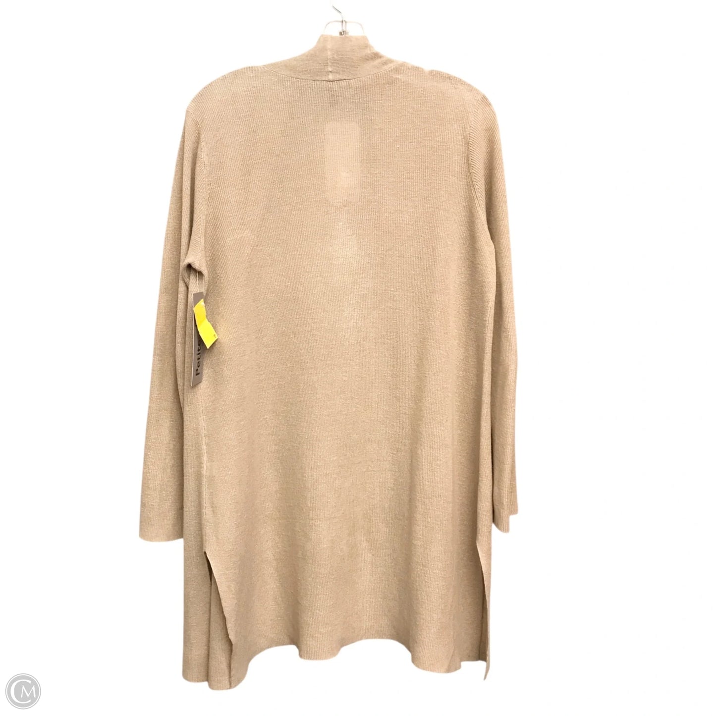 Sweater Cardigan By Eileen Fisher In Tan, Size: S