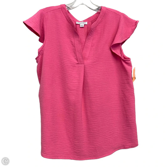 Top Sleeveless By Calvin Klein In Pink, Size: M
